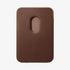 AMP02284 - MagSafe Card Holder Valentinus (MagFit) in black showing the card holder attached to back of device